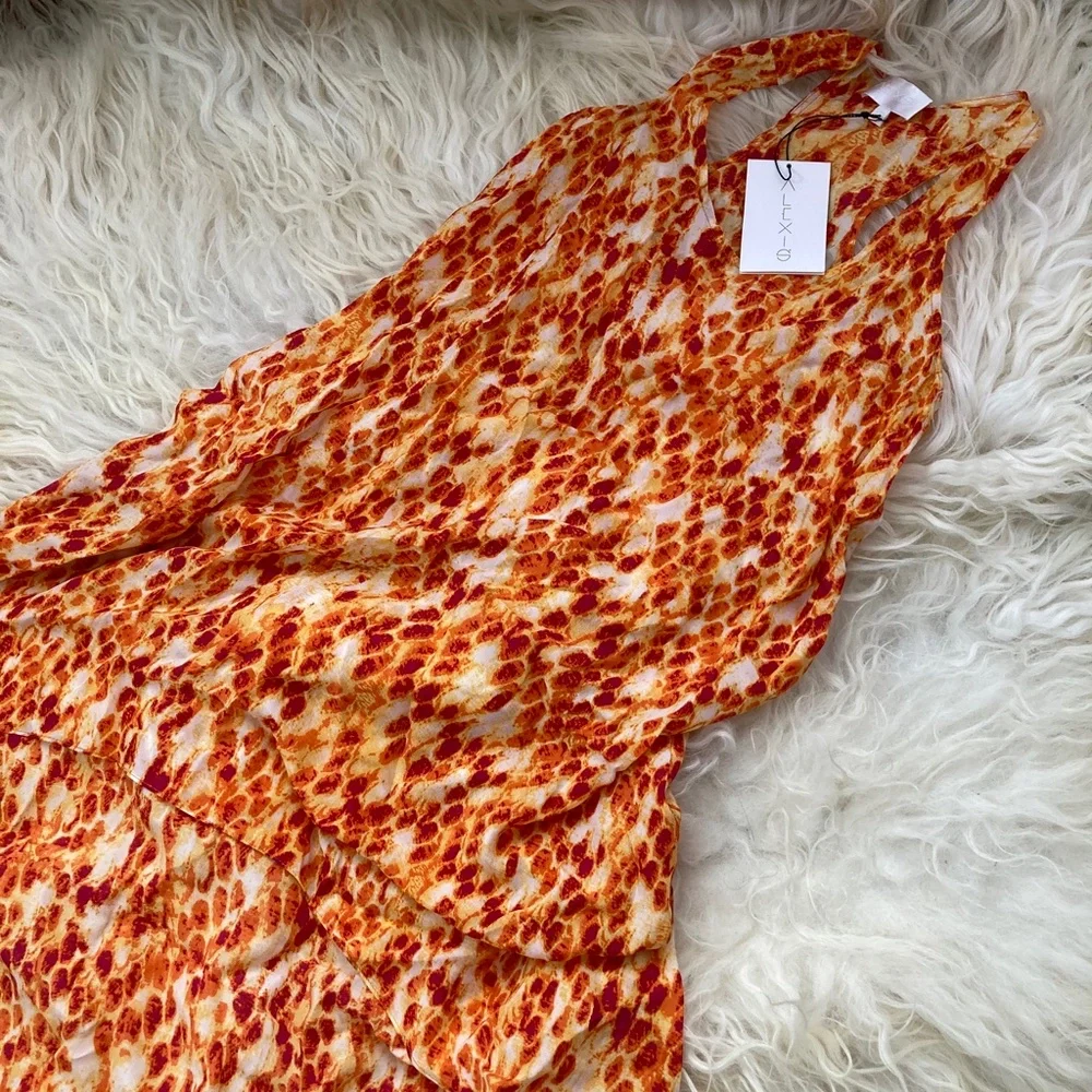 ALEXIS Silk Long Dress - Picture 5 of 8